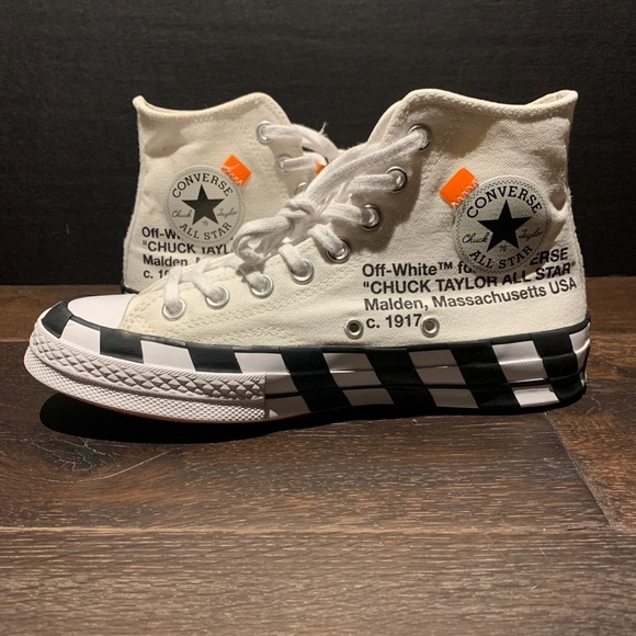 Off White Converse Chuck Taylor High - Picture 9 of 11